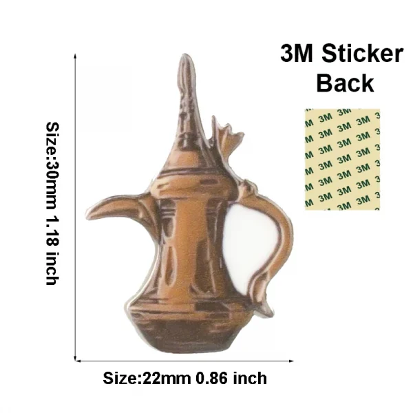 Saudi Arabia Mobile Phone 3M Sticker Badge Metal Pin Broooches Pins