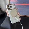 📱 **ملمس الجلد جراب آيفون المغناطيسي المطفي بتصميم قشرة الليتشي** 🌸