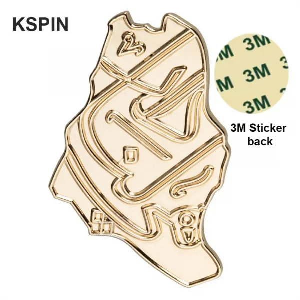 Saudi Arabia Mobile Phone 3M Sticker Badge Metal Pin Broooches Pins