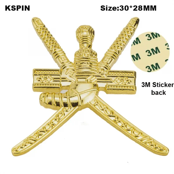 Saudi Arabia Mobile Phone 3M Sticker Badge Metal Pin Broooches Pins