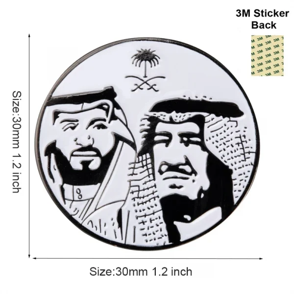 🇸🇦 قطع  معدنية ملونة مع ملصق 3M للهواتف  
